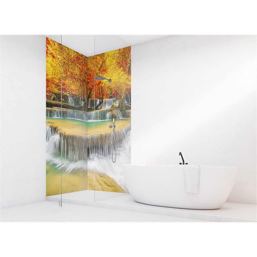 Panneau mural douche VIPANEL - Inspiration nature chute eau 3 - Finition brillant