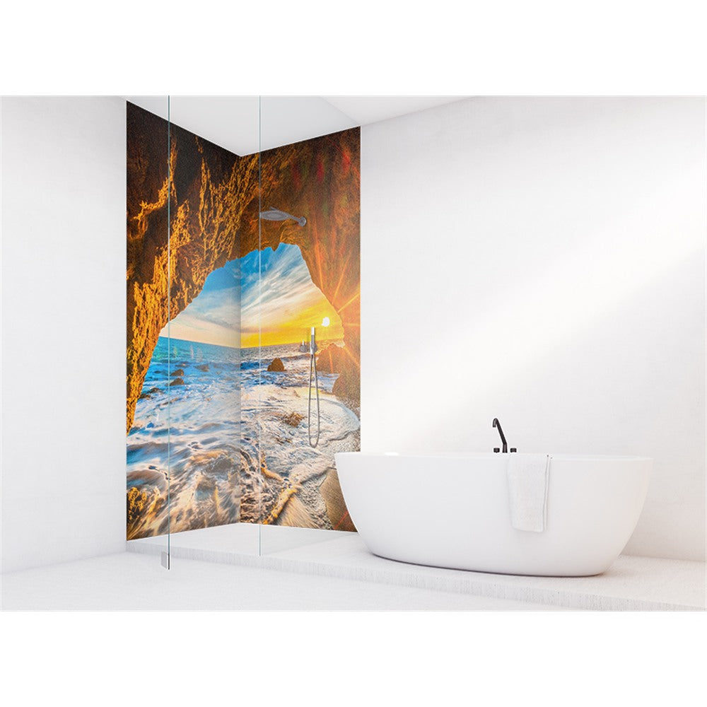Panneau mural douche VIPANEL - Inspiration nature Sunset mal - Finition brillant