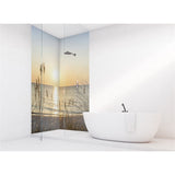 Panneau mural douche VIPANEL - Inspiration nature Lever Soleil - Finition brillant