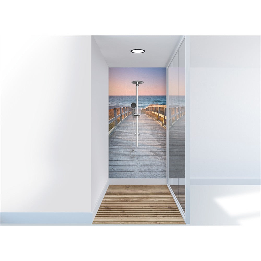 Panneau mural douche VIPANEL - Inspiration nature Ponton - Finition brillant