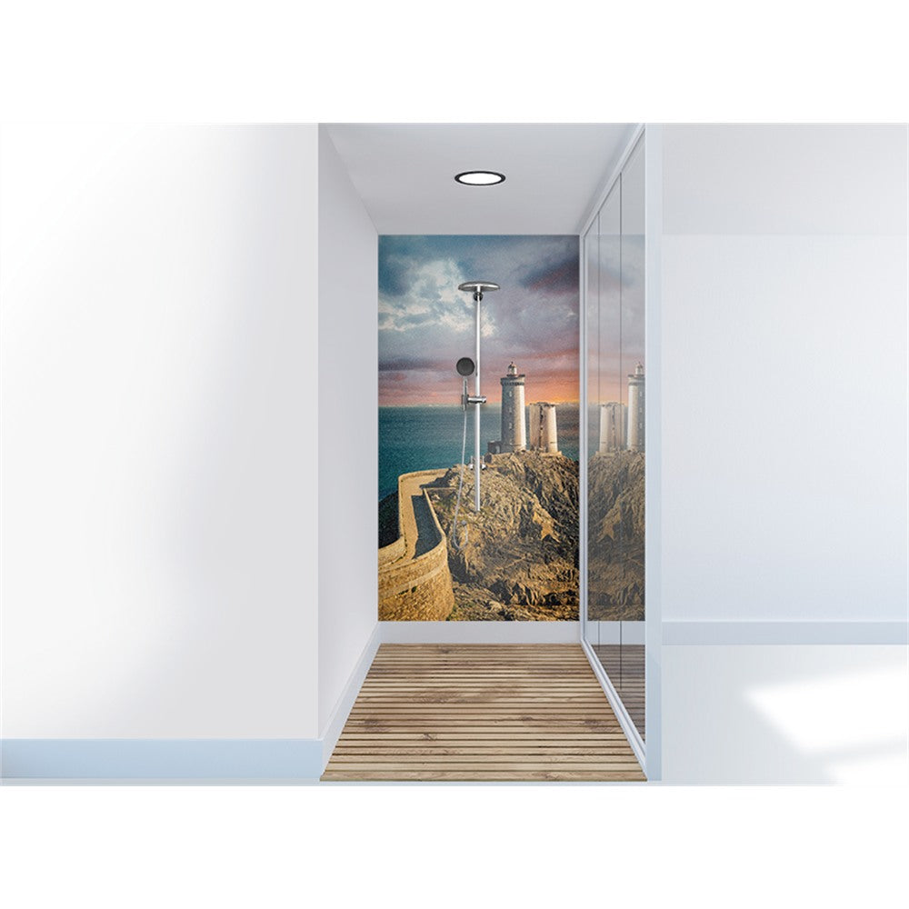 Panneau mural douche VIPANEL - Inspiration nature Phare - Finition brillant