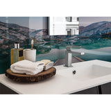 Panneau mural douche VIPANEL - Inspiration nature Ponton lac - Finition brillant