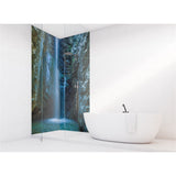 Panneau mural douche VIPANEL - Inspiration nature Grotte bleu - Finition brillant