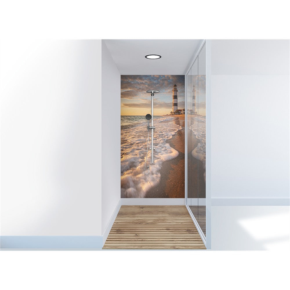 Panneau mural douche VIPANEL - Inspiration nature Phare 2 - Finition brillant