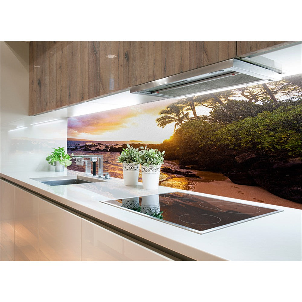 Panneau mural douche VIPANEL - Inspiration nature Coucher de soleil 1 - Finition brillant