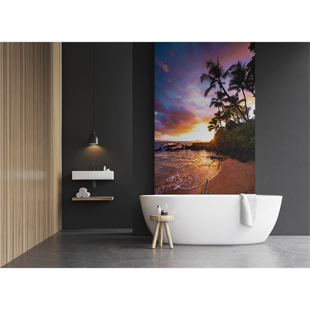 Panneau mural douche VIPANEL - Inspiration nature Coucher de soleil 1 - Finition brillant