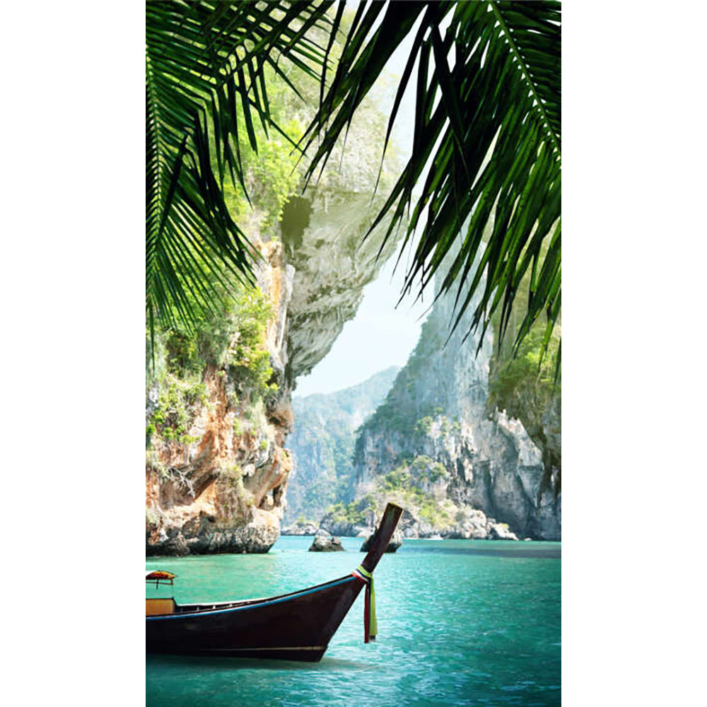 Panneau mural douche VIPANEL - Inspiration nature Thaïlande 2 - Finition brillant