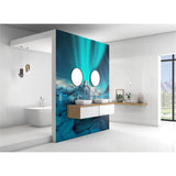 Panneau mural douche VIPANEL - Inspiration nature Aurore boréale - Finition brillant