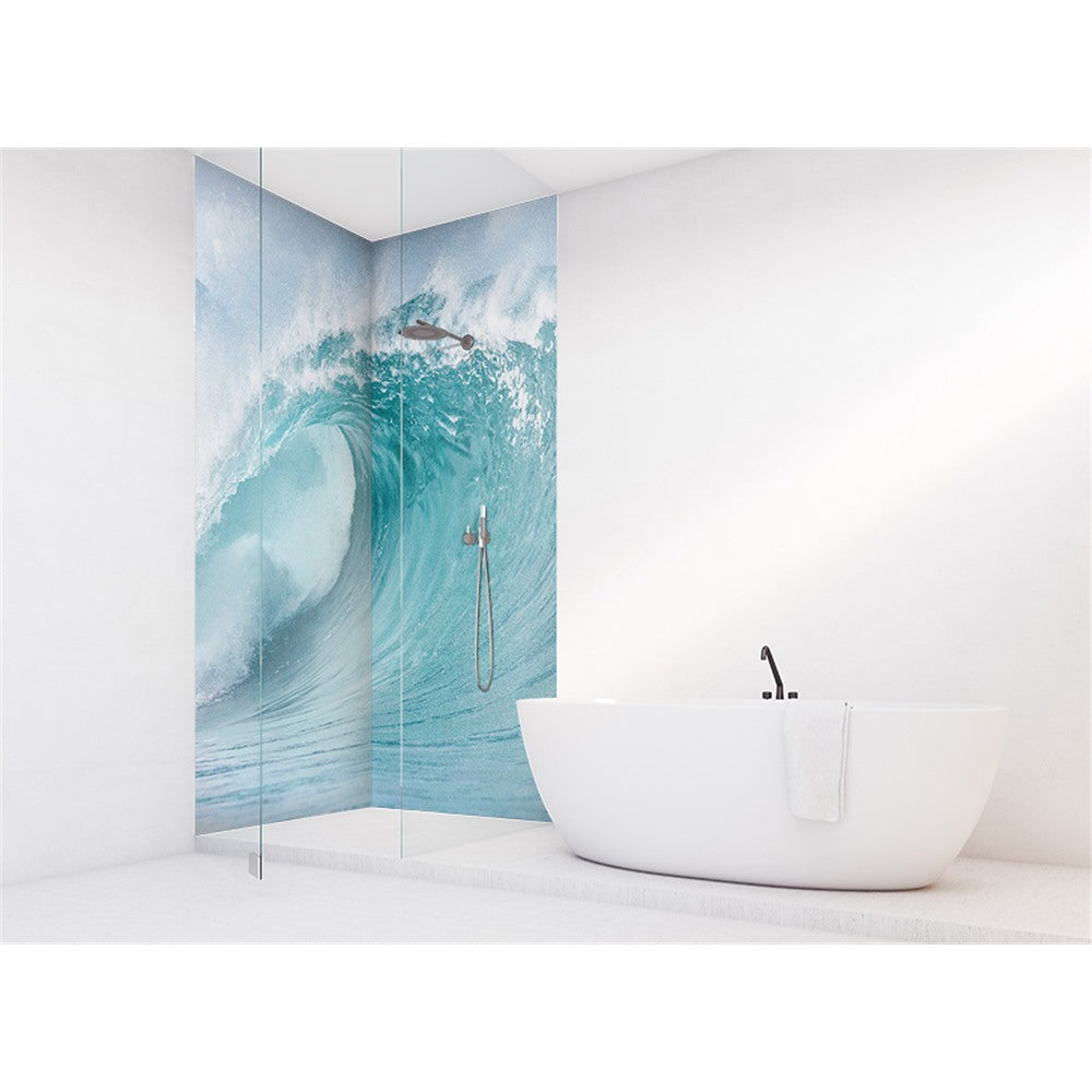 Panneau mural douche VIPANEL - Inspiration nature Vague - Finition brillant