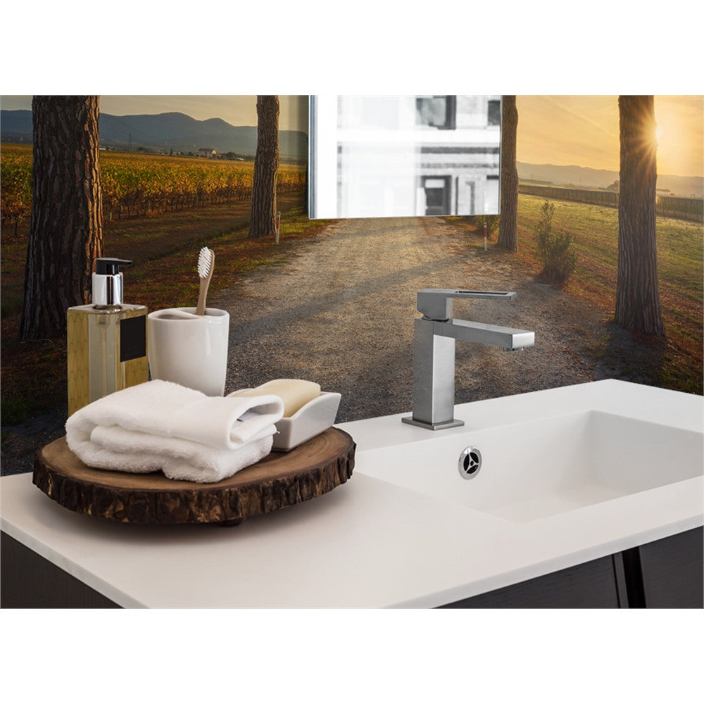 Panneau mural douche VIPANEL - Inspiration nature Chemin des pins - Finition brillant