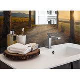 Panneau mural douche VIPANEL - Inspiration nature Chemin des pins - Finition brillant