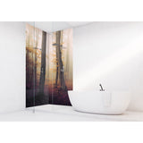 Panneau mural douche VIPANEL - Inspiration nature Forêt brumeuse d'Automne - Finition brillant
