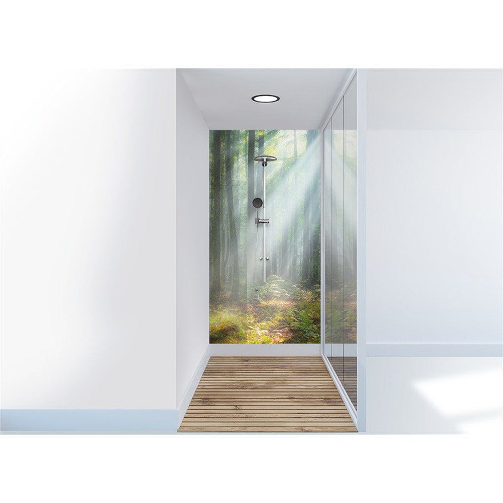 Panneau mural douche VIPANEL - Inspiration nature Forêt - Finition matI - Finition brillant