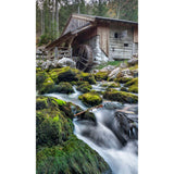 Panneau mural douche VIPANEL - Inspiration nature Cabane en montage - Finition brillant