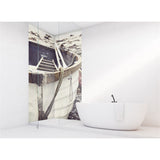 Panneau mural douche VIPANEL - Inspiration nature Vieux bateau pêche - Finition brillant