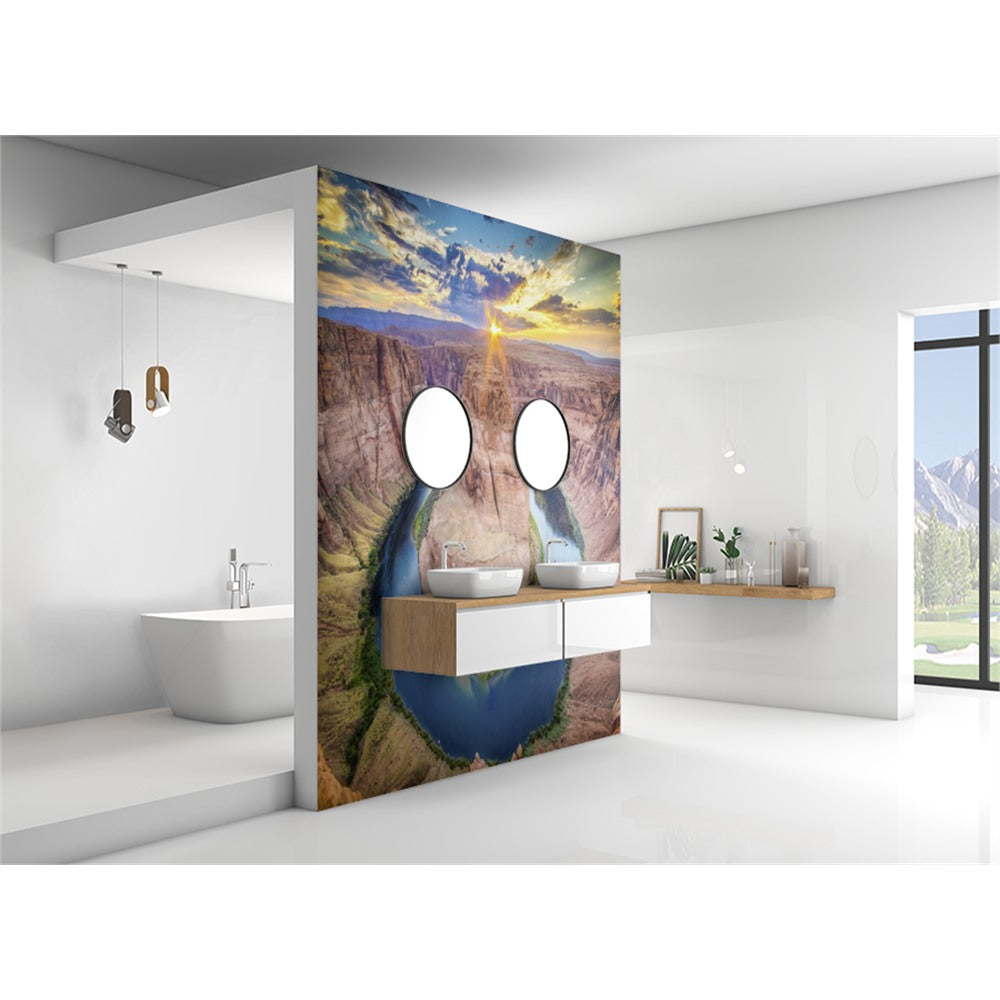 Panneau mural douche VIPANEL - Inspiration nature Fer cheval - Finition brillant