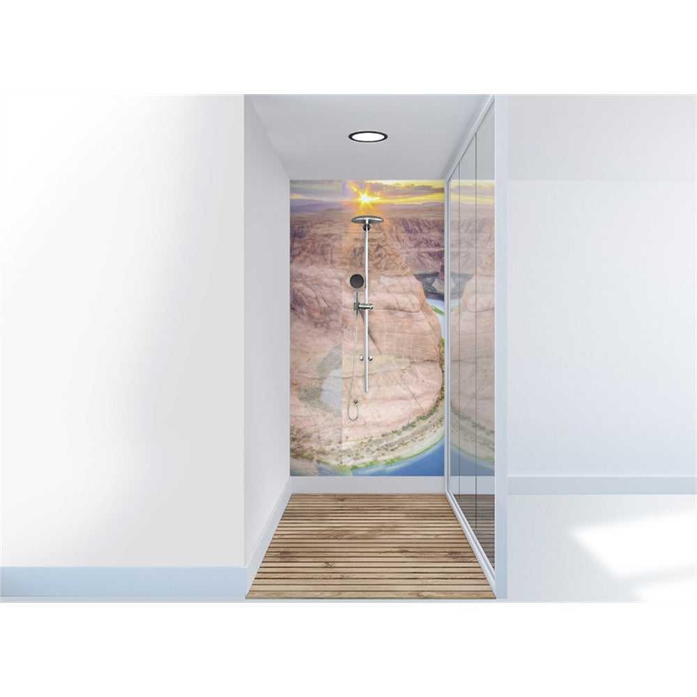 Panneau mural douche VIPANEL - Inspiration nature Fer cheval - Finition brillant