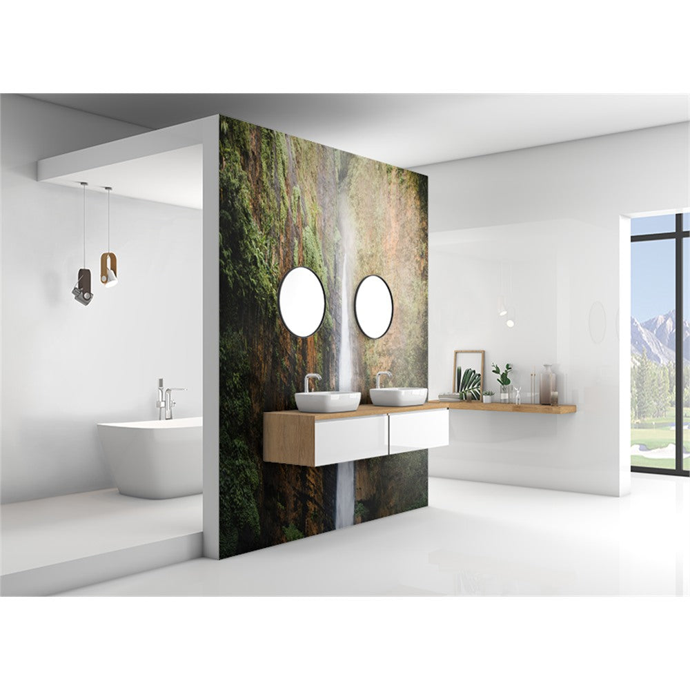 Panneau mural douche VIPANEL - Inspiration nature Chutes de Java - Finition brillant