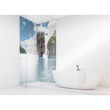 Panneau mural douche VIPANEL - Inspiration nature Thaïlande roche - Finition brillant