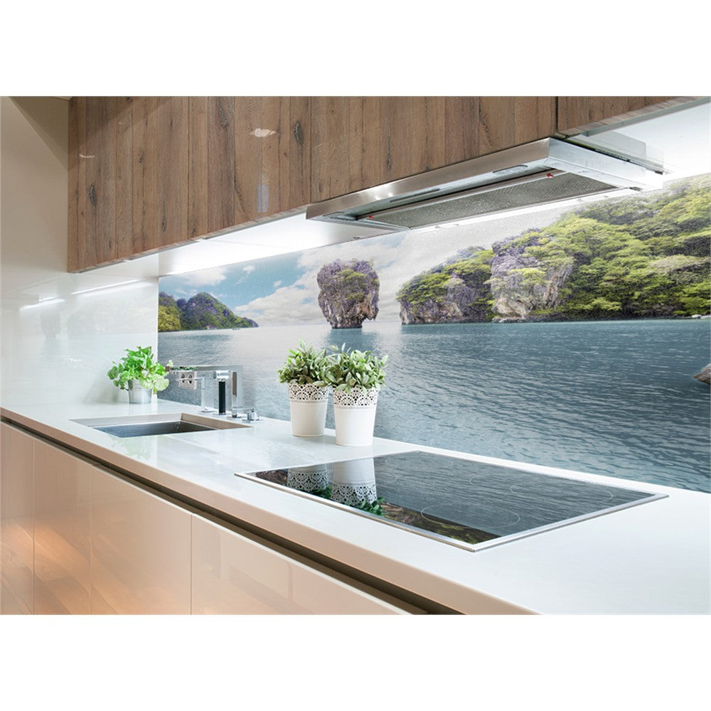 Panneau mural douche VIPANEL - Inspiration nature Thaïlande roche - Finition brillant