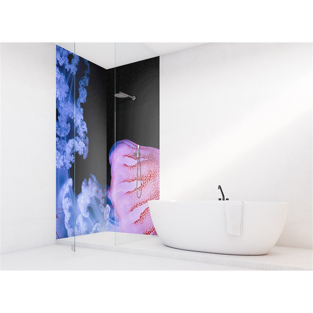 Panneau mural douche VIPANEL - Inspiration nature Meduse 1 - Finition brillant
