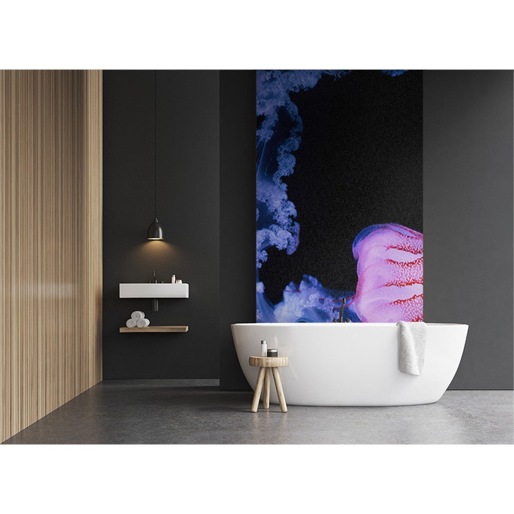 Panneau mural douche VIPANEL - Inspiration nature Meduse 1 - Finition brillant