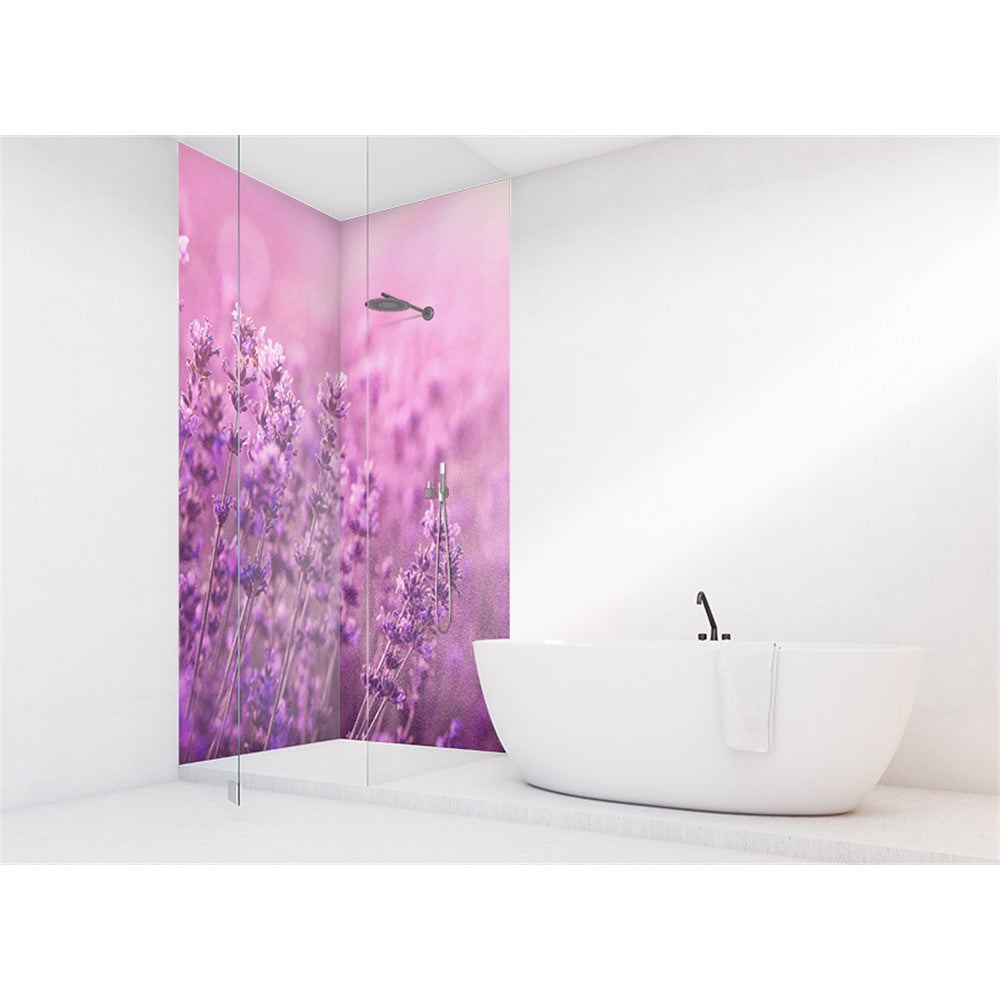 Panneau mural douche VIPANEL - Inspiration nature Lavande - Finition brillant