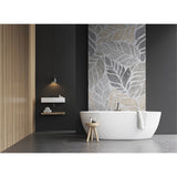 Panneau mural douche VIPANEL - Inspiration nature Feuillage gris - Finition mat