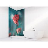 Panneau mural douche VIPANEL - Inspiration nature Tulipe rouge - Finition brillant
