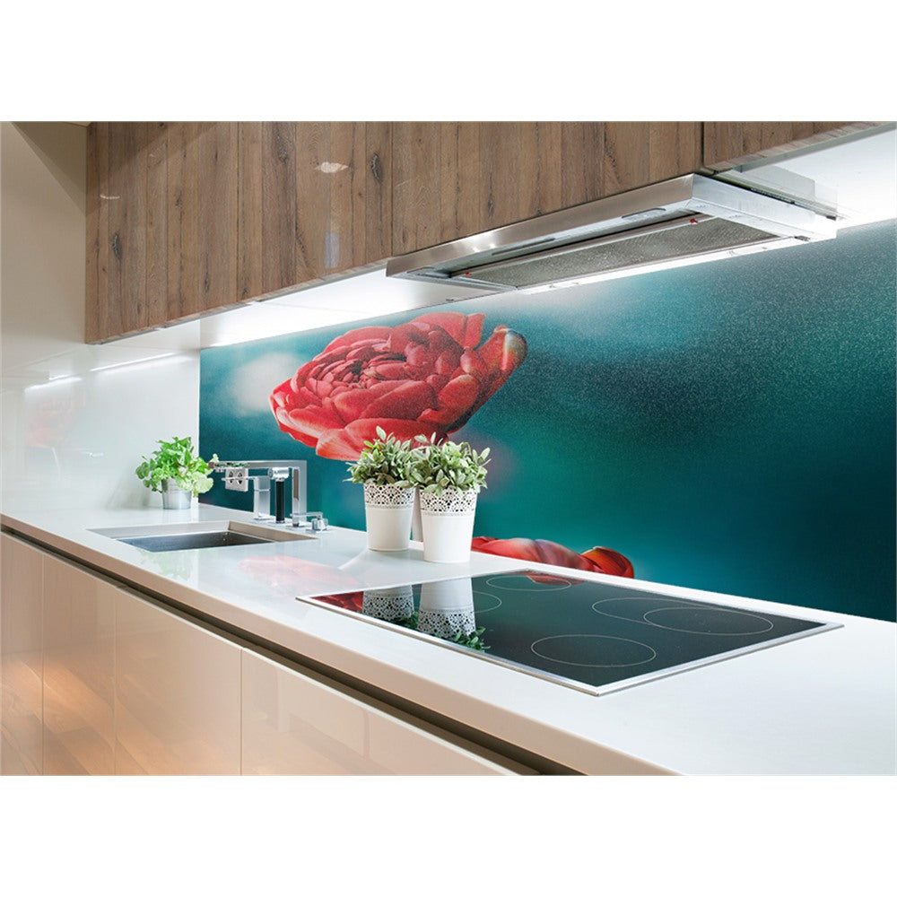 Panneau mural douche VIPANEL - Inspiration nature Tulipe rouge - Finition brillant