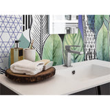 Panneau mural douche VIPANEL - Inspiration nature Papier peint feuilles grandes - Finition mat