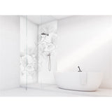 Panneau mural douche VIPANEL - Inspiration nature Croquis de fleur - Finition velvet