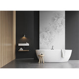 Panneau mural douche VIPANEL - Inspiration nature Croquis de fleur - Finition velvet