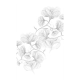 Panneau mural douche VIPANEL - Inspiration nature Croquis de fleur - Finition velvet