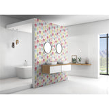 Panneau mural douche VIPANEL - Inspiration nature Fleurs graphiques - Finition mat