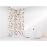 Panneau mural douche VIPANEL - Inspiration nature Fleurs graphiques - Finition mat