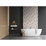Panneau mural douche VIPANEL - Inspiration nature Fleurs graphiques - Finition mat