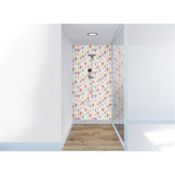 Panneau mural douche VIPANEL - Inspiration nature Fleurs graphiques - Finition mat