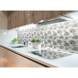 Panneau mural douche VIPANEL - Inspiration nature Coquelicots vert - Finition mat