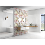 Panneau mural douche VIPANEL - Inspiration nature Feuilles transparentes - Finition mat