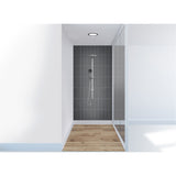 Panneau mural douche VIPANEL - Carrelage Pierre gris - Finition brillant