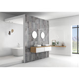 Panneau mural douche VIPANEL - Carrelage Carreaux textile long - Finition brillant