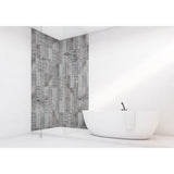 Panneau mural douche VIPANEL - Carrelage Carreaux textile long - Finition brillant