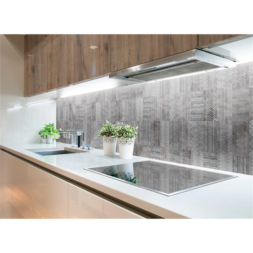 Panneau mural douche VIPANEL - Carrelage Carreaux textile long - Finition brillant