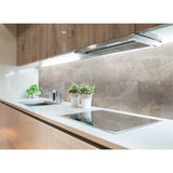Panneau mural douche VIPANEL - Carrelage Pierre Castello clair - Finition brillant