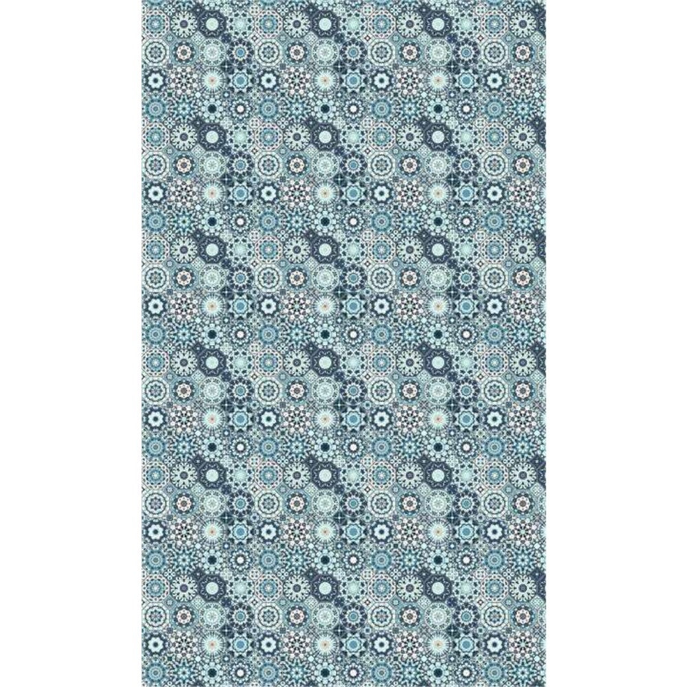 Panneau mural douche VIPANEL - Carrelage Carreaux Orientaux bleu - Finition brillant