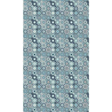 Panneau mural douche VIPANEL - Carrelage Carreaux Orientaux bleu - Finition brillant