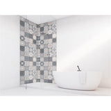 Panneau mural douche VIPANEL - Carrelage Carreaux Portugais traditionnel - Finition brillant