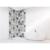 Panneau mural douche VIPANEL - Carrelage Carreaux floraux - Finition brillant