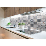 Panneau mural douche VIPANEL - Carrelage Carreaux floraux - Finition brillant